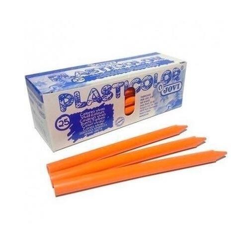 CERAS DURAS JOVI PLASTICOLOR UNICOLOR 25 UNIDADES NARANJA 92507