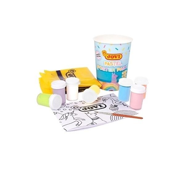 TEMPERA  PASTEL CON BLOCK PARA DIBUJAR 7 COLORES