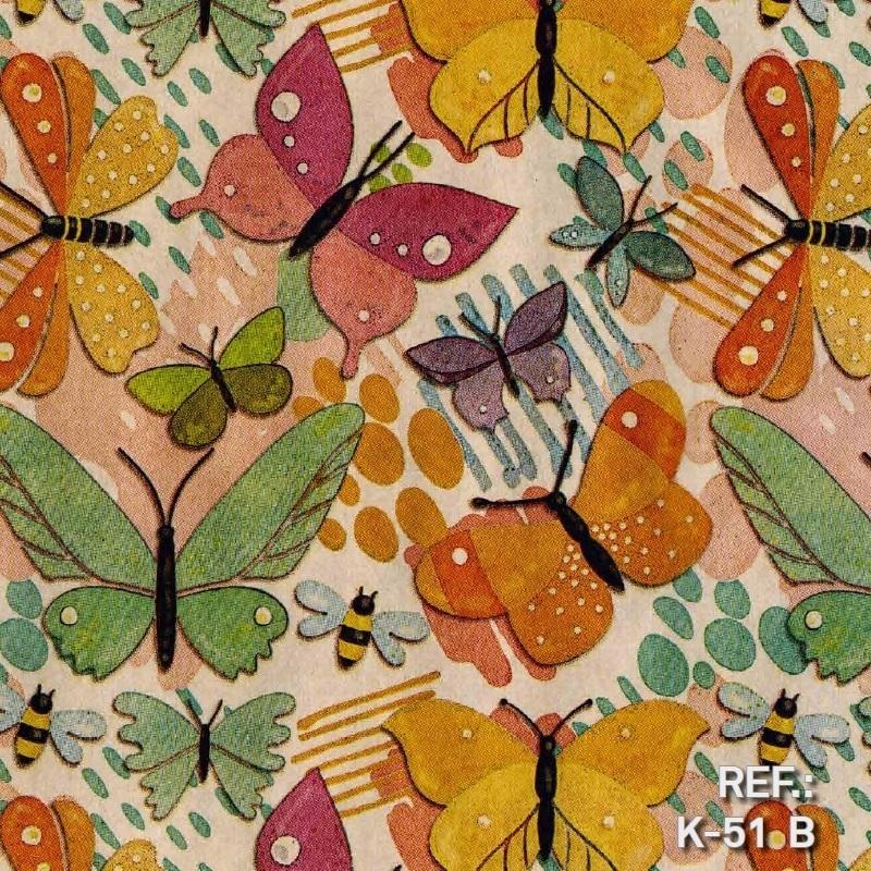 BOBINA PAPEL REGALO FANTASIA KRAFT 31CM REF. K51B