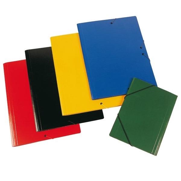 CARPETA DE GOMAS SIN SOLAPAS FOLIO CARTON COMPACTO OCRE