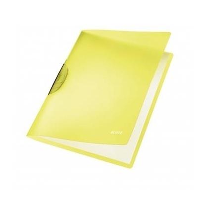 DOSSIER CON PINZA RAINBOW TAPAS DE COLOR TRANSLUCIDA PP RIGIDO DINA4 AMARILLO