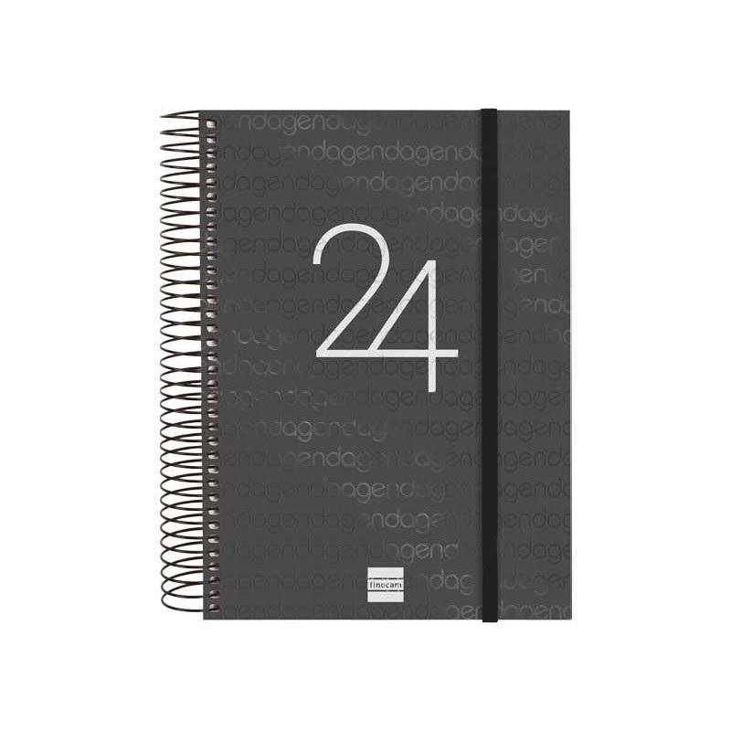 AGENDA ESPIRAL ANUAL YEAR E10 1DP 2024 NEGRO+