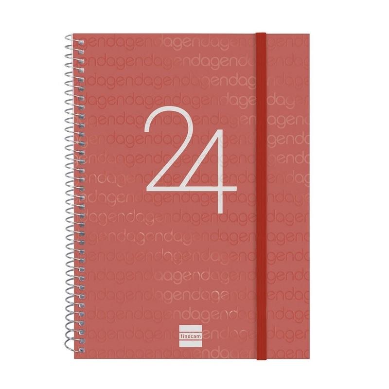 AGENDA ESPIRAL ANUAL YEAR E10 SVH 2024 ROJO+