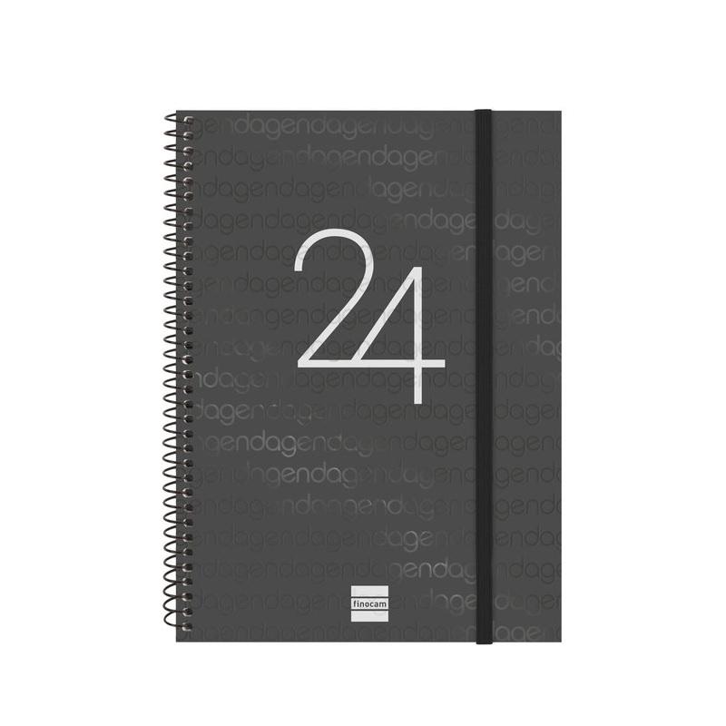 AGENDA ESPIRAL ANUAL YEAR E10 SVV 2024 NEGRO+