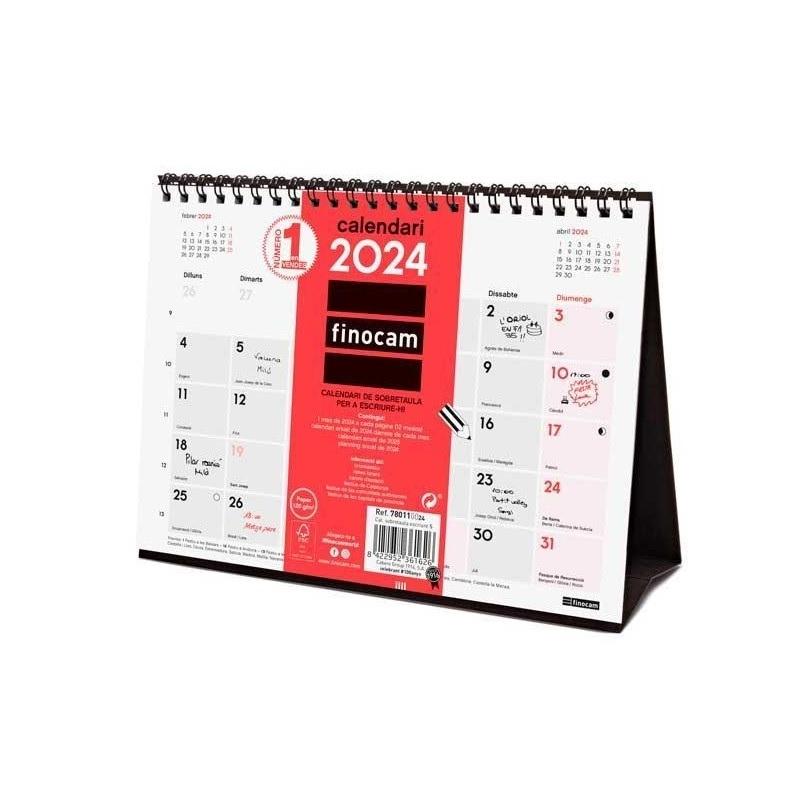 CALENDARIO ANUAL SOBRETAULA ESCR. S 2024 CAT+