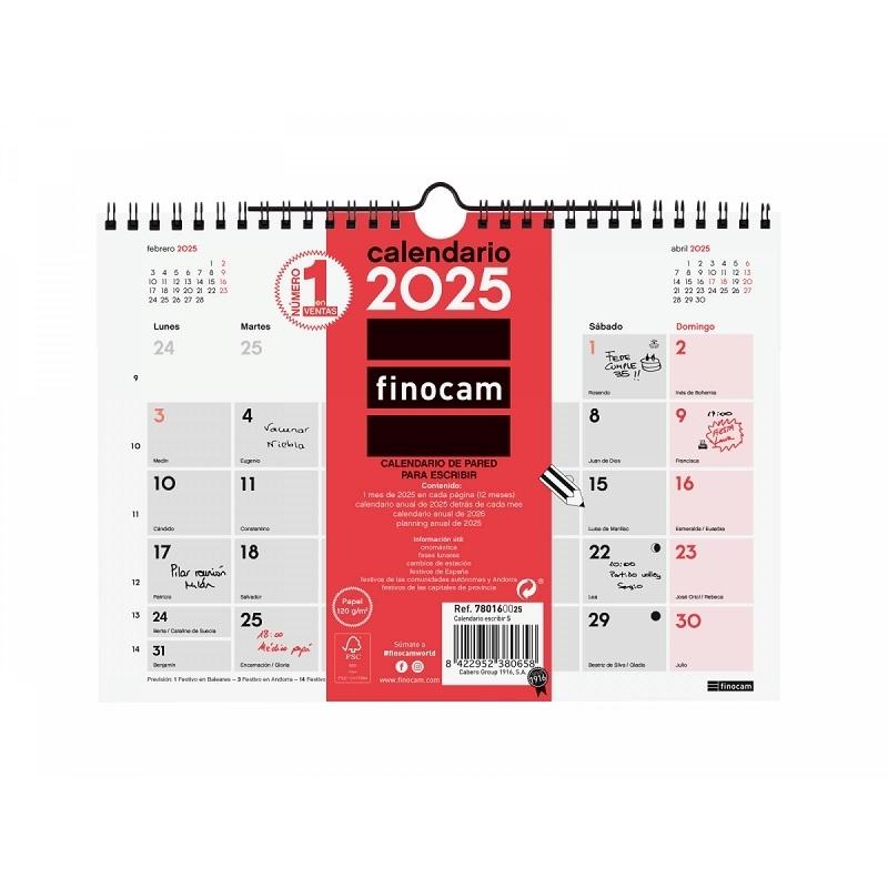 CALENDARIO PARED ESCRIBIR S 2025