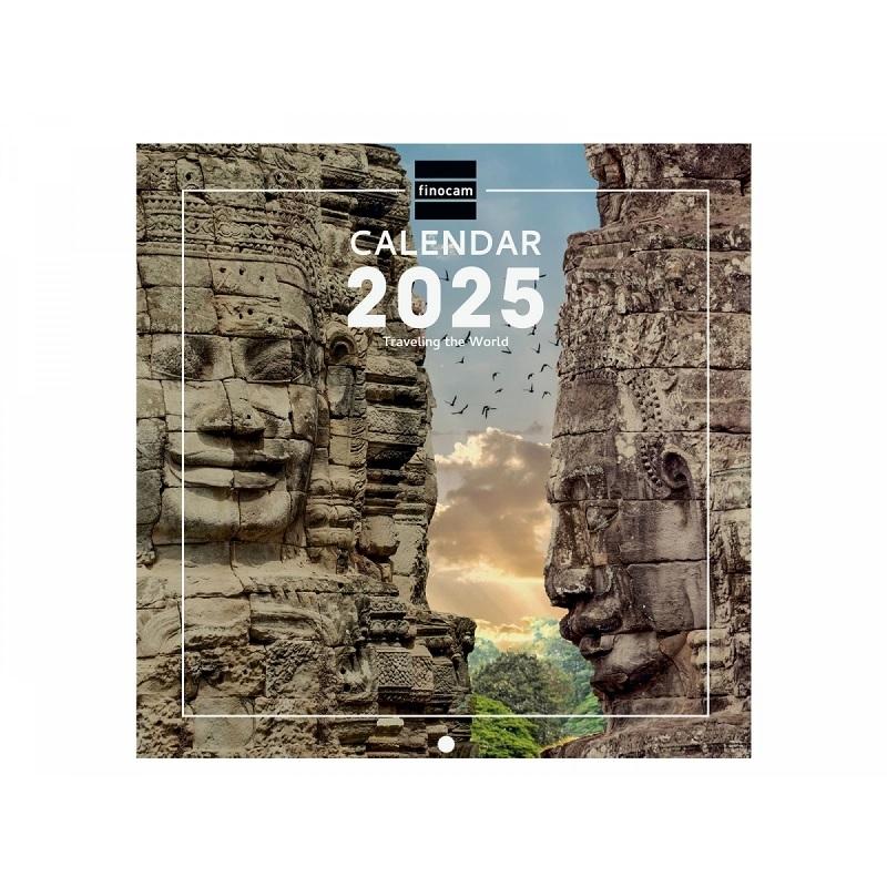 AGENDA WALL CAL 18X18 2025 TRAVELING INTL
