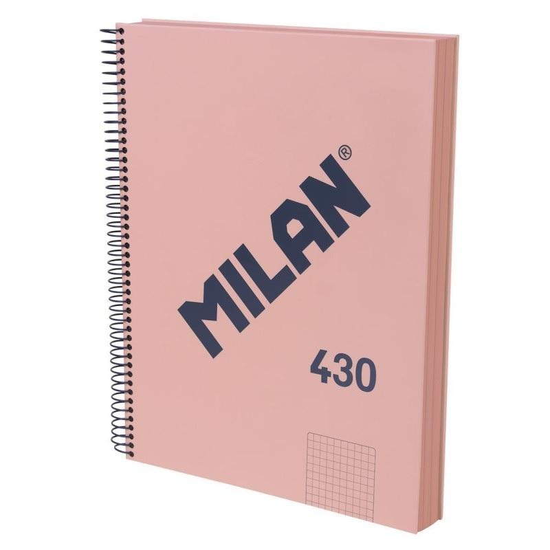 CUADERNO ESP MILAN CUADROS 5X5 DINA4 95GR BEIGE 120H