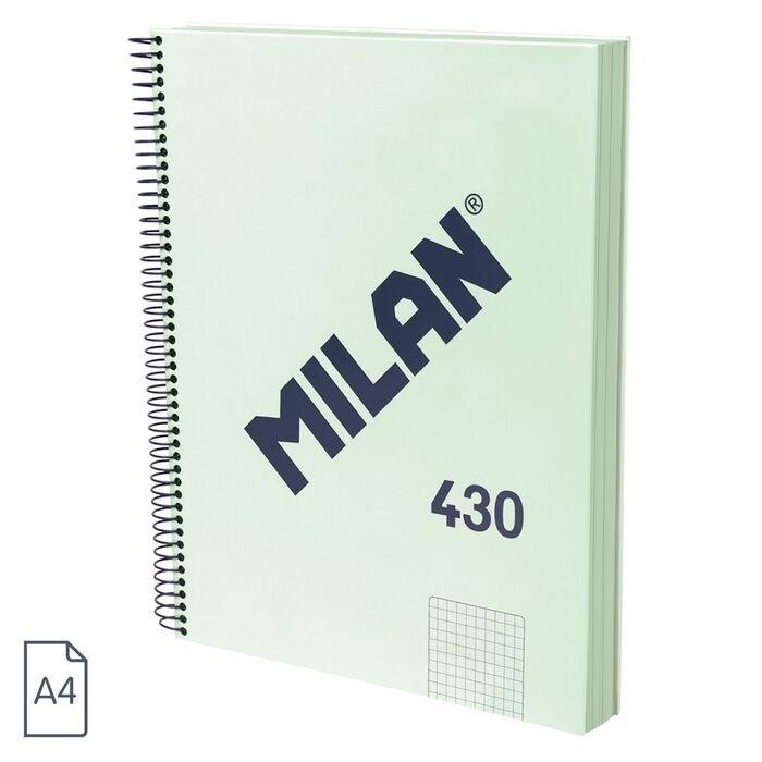 CUADERNO ESP MILAN CUADROS 5X5 DINA4 95GR VERDE 120H