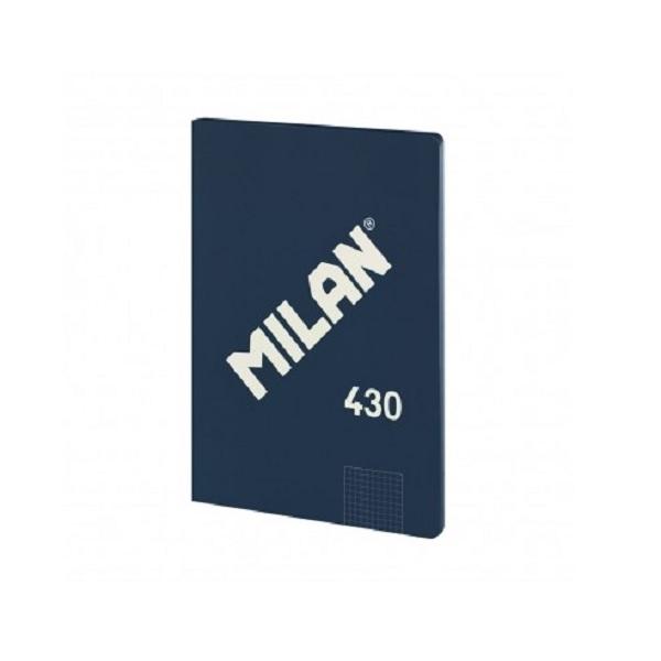 LIBRETA MILAN CUADROS DINA4 AZUL 48H