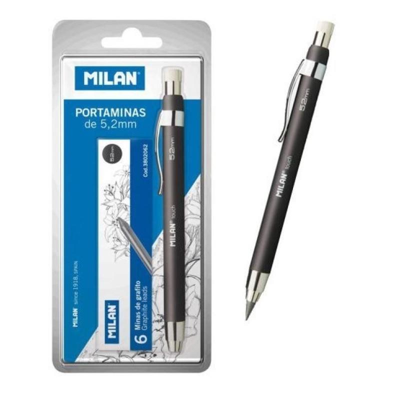 PORTAMINAS 5,2MM MILAN B + 6 MINAS DE RECAMBIO