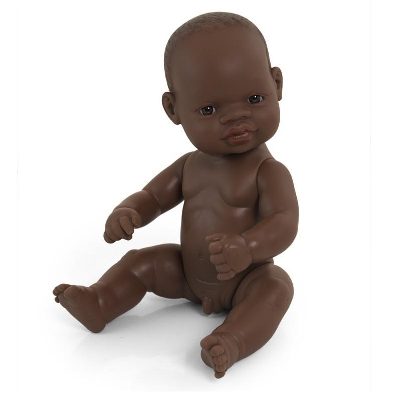 MUÑECO BEBE AFRICANO 32 CM MINILAND
