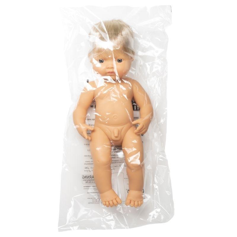 MUÑECO BEBE CAUCASICO 38 CM MINILAND