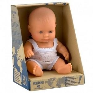 MUÑECA BEBE CAUCASICA 21 CM +10 MESES MINILAND