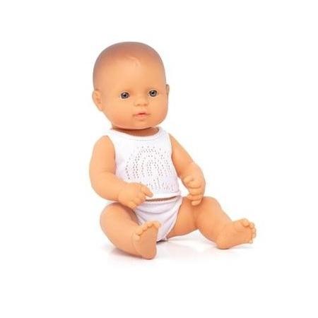 MUÑECO BEBE CAUCASICO 32CM/EST +10 MESES MINILAND