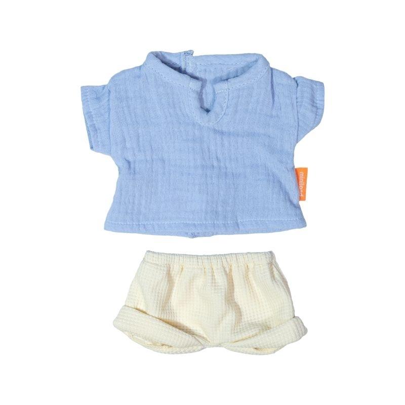 CAMISETA Y PANTALÓN DE VERANO PARA MUÑECO DE 32CM MINILAND