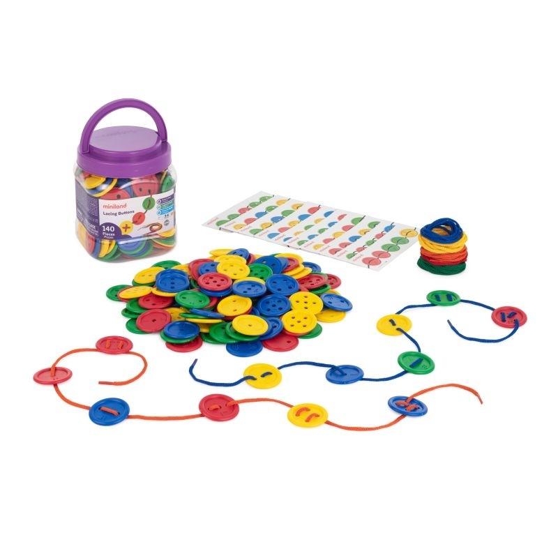 BOTONES ENSARTABLES 140 PCS MINILAND