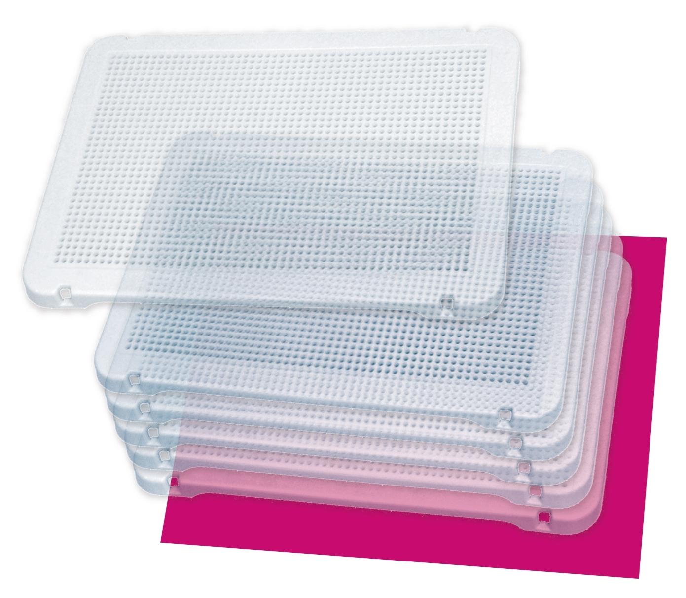 PEGS 6 PLACAS TRANSPARENTES MINILAND