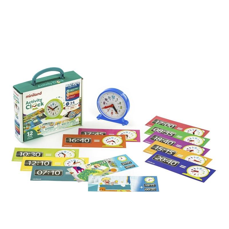 JUEGO DE LAS HORAS ACTIVITY CLOCK MINILAND 45311