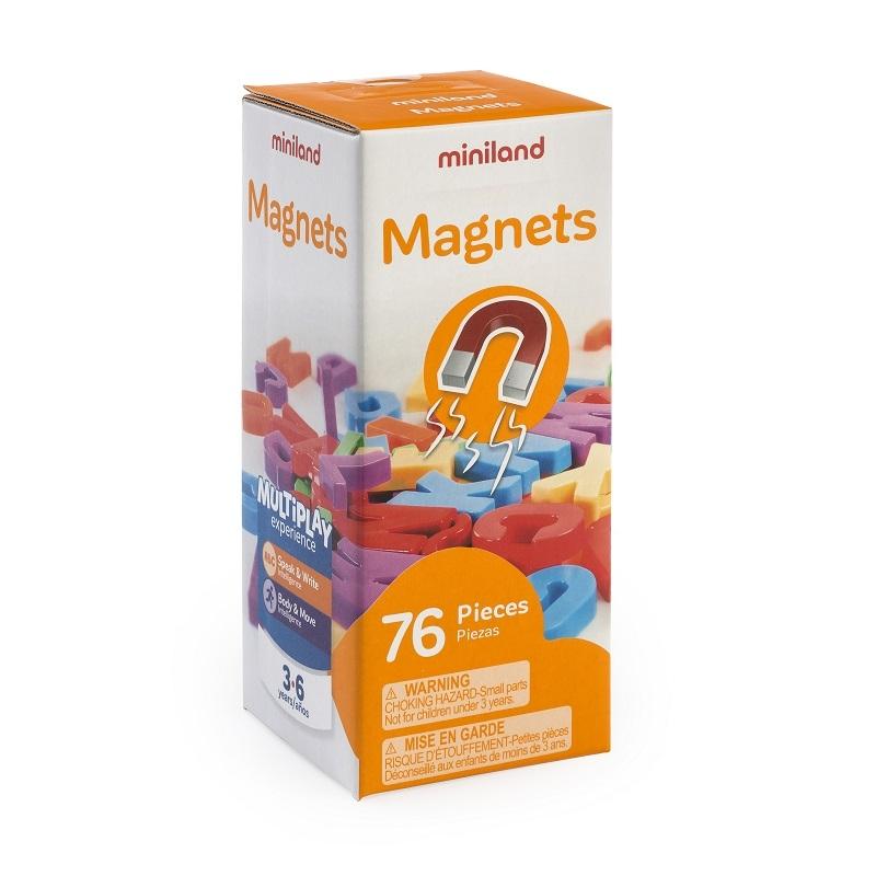 LETRAS MAGNETICAS MAYUSCULAS 76 PIEZAS MINILAND 45312