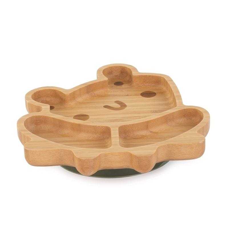 WOODEN PLATE FROG FSC 100% MINILAND