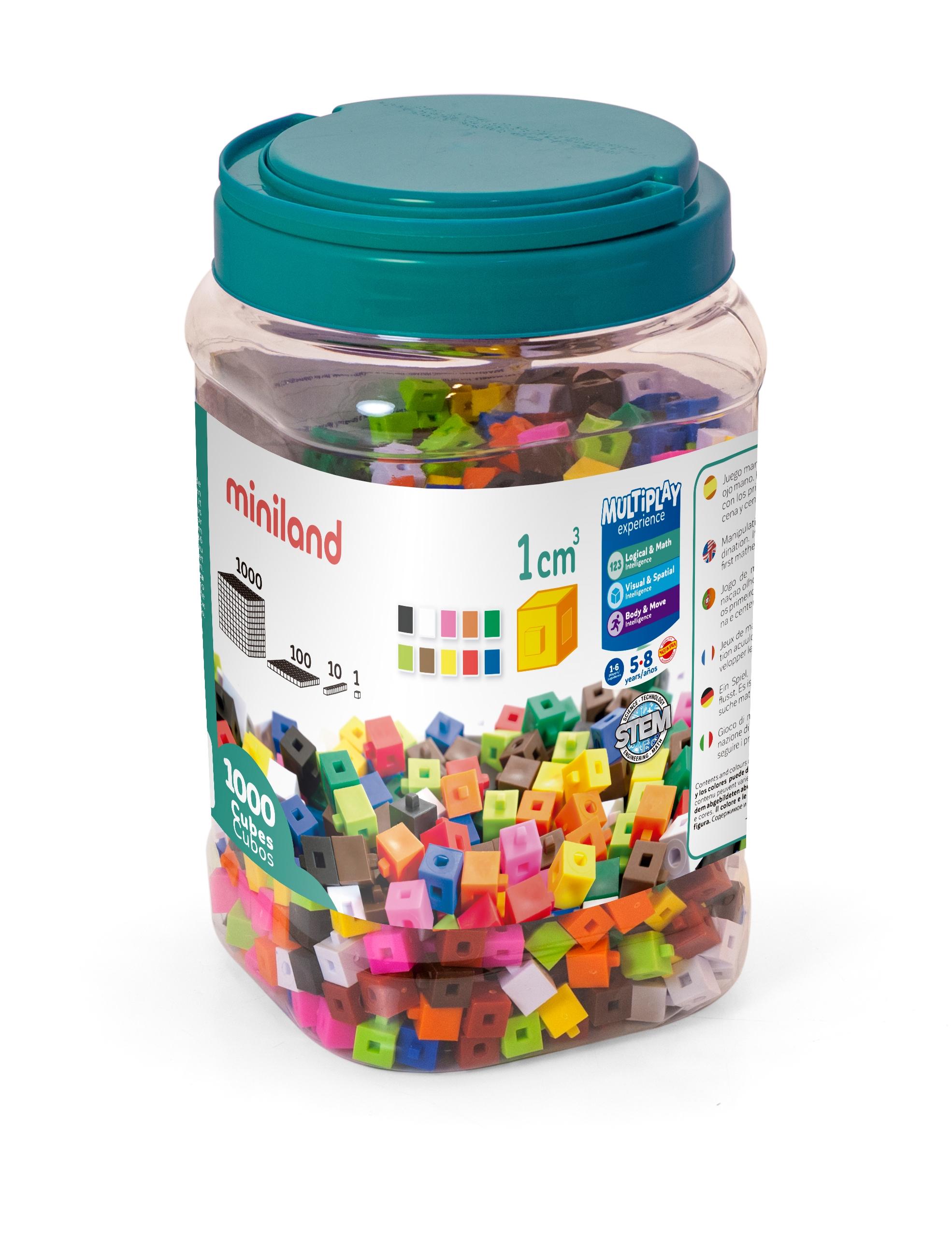 CUBOS 1 CM 1000 PCS 5-8 AÑOS