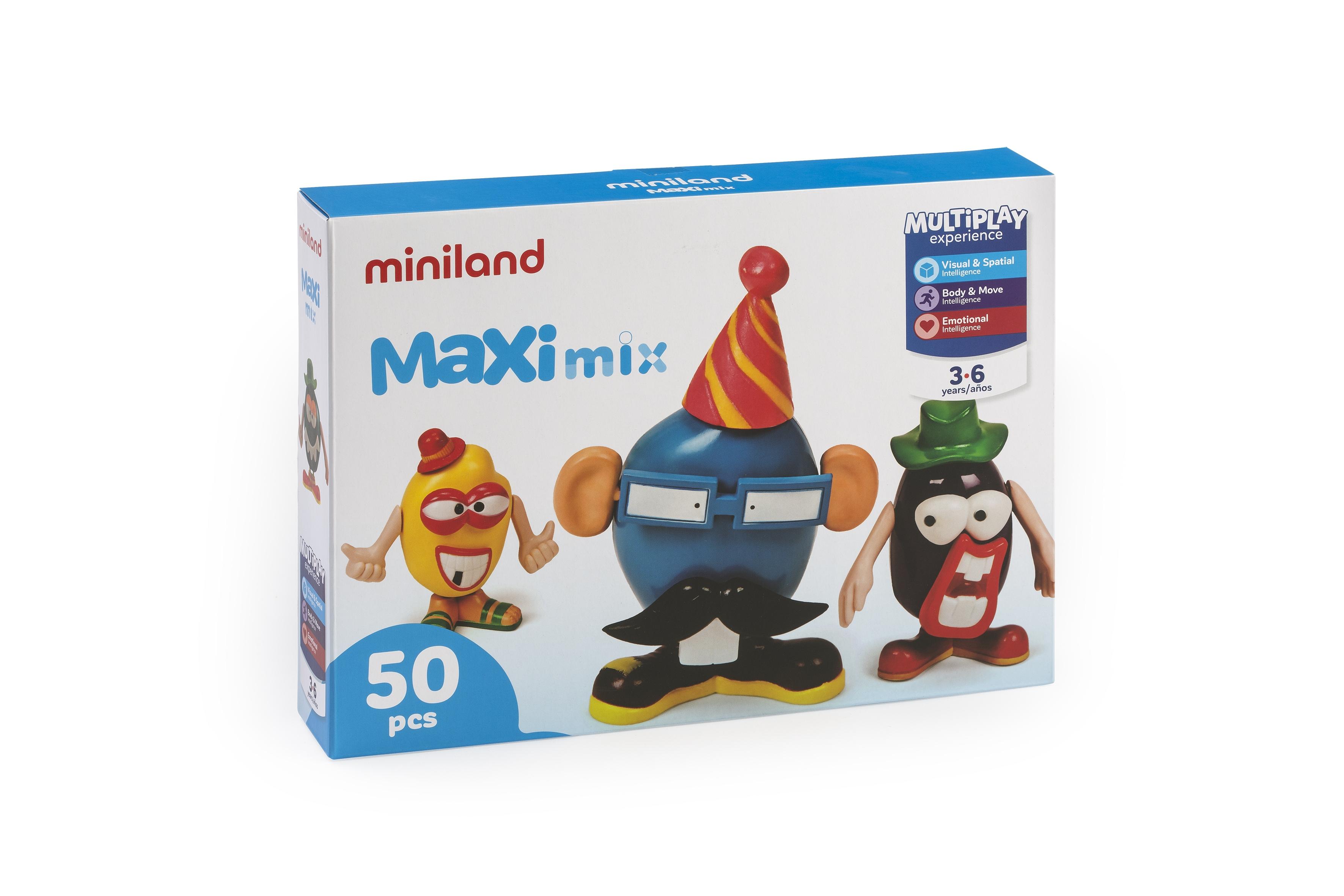JUEGO DIDACTICO MAXIMIX 50 PIEZAS 4 CUERPOS+PIES+BRAZOS 97115