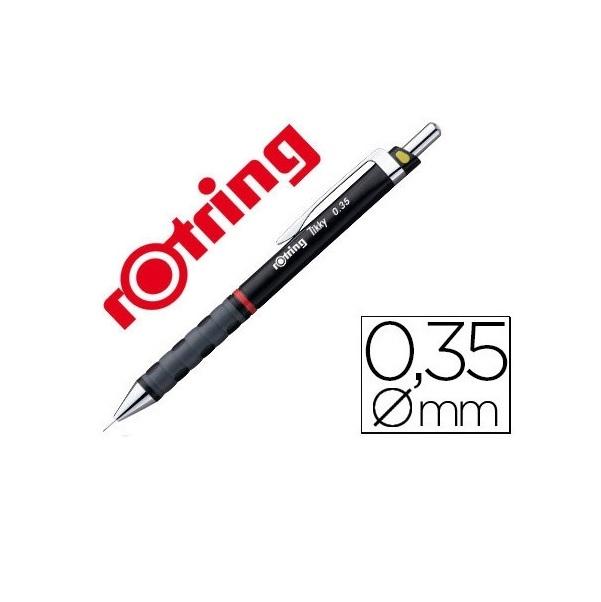 PORTAMINAS 0,35MM ROTRING TIKKY NEGRO