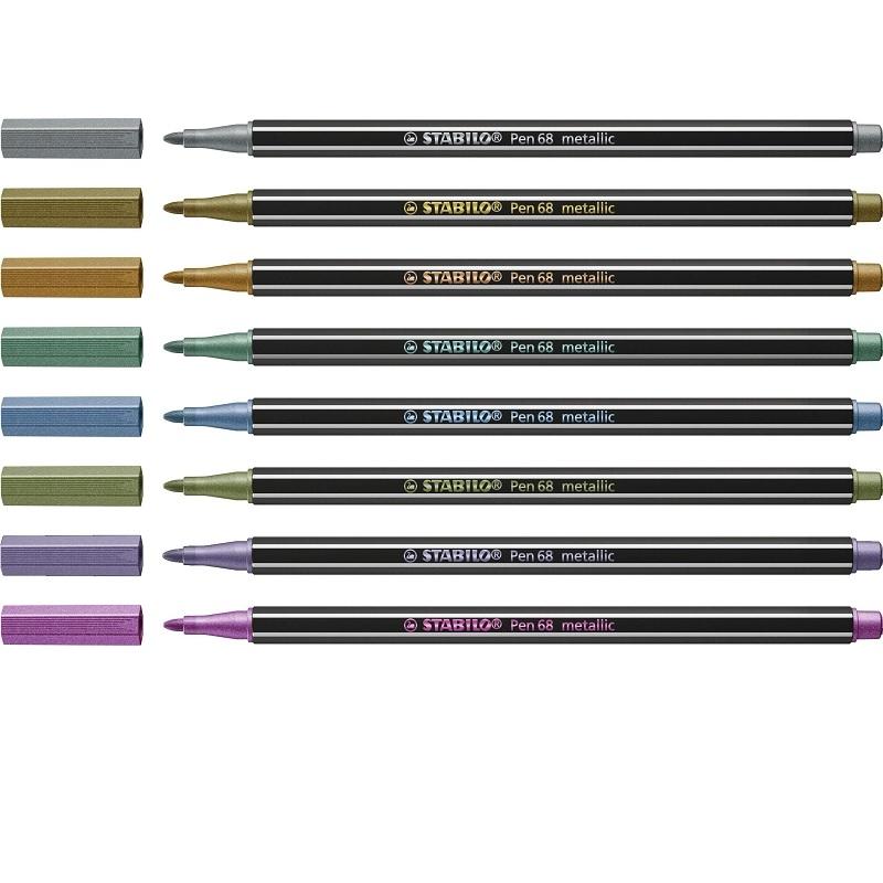 ROTULADOR STABILO METALLIC PEN 68 VIOLETA