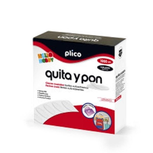 CIERRE ADHESIVOS OVALADOS PLICO 35X12MM 1000UDS