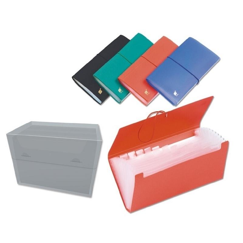 CARPETA CLASIFICADORA FUELLE 12 DEPARTAMENTOS RECIBOS PPP  OPACO