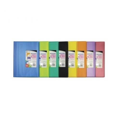CARPETA DE FUNDAS FOLIO PRAXTON POLIPROPILENO