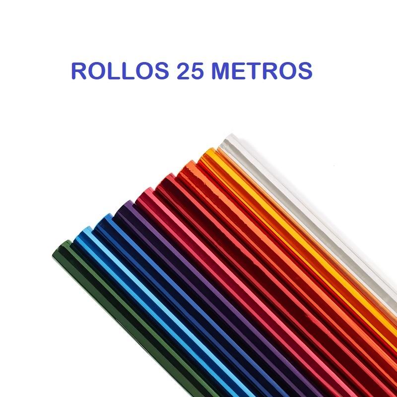 ROLLO PAPEL CELOFAN TREPADO 25 HOJAS 0,70X25 METROS ROSA
