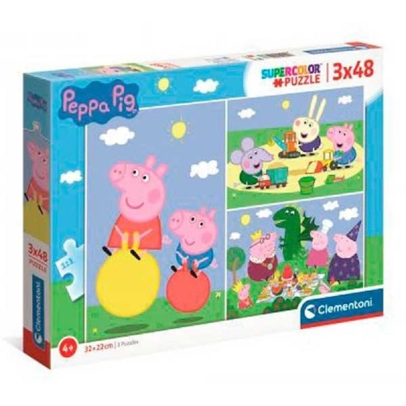 PUZZLE 3X48 PIEZAS PEPPA PIG CLEMENTONI 25263