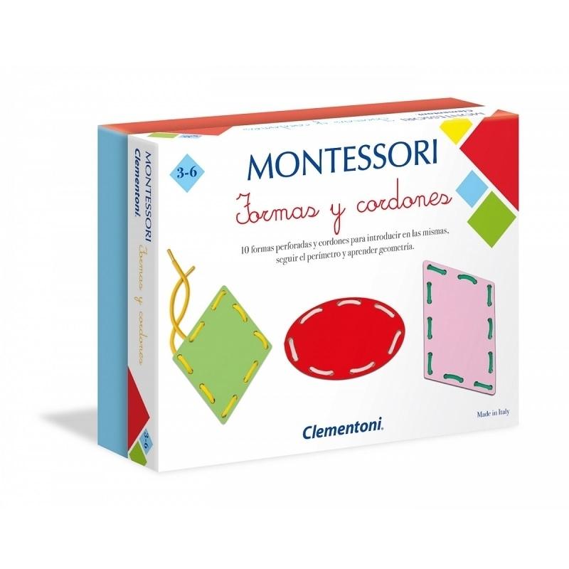 JUEGO MONTESSORI FORMAS Y CORDONES CLEMENTONI 55293