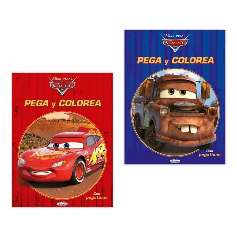 LIBRO PEGACOLOR CARS 12pag+4adh. 21x28  LD0913