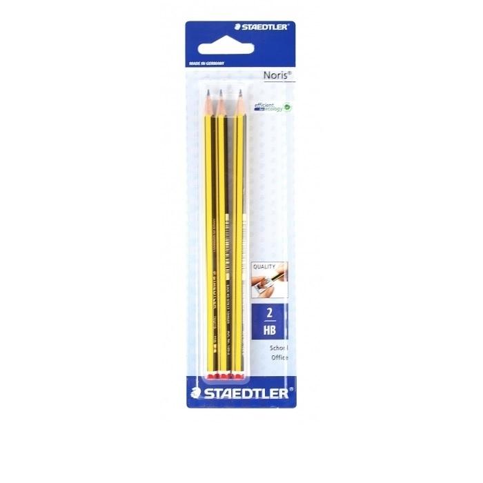 LAPIZ STAEDTLER GRAFITO BLISTER 3UDS NORIS 120 Nº2 HB