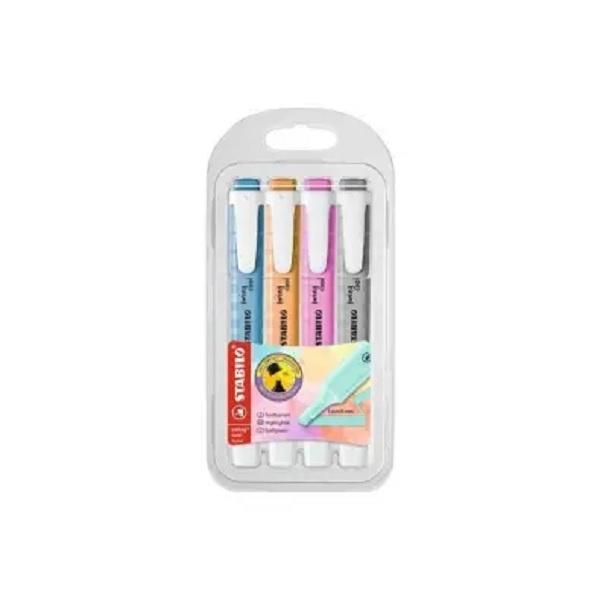 MARCADOR FLUORESCENTE STABILO SWING COOL PASTEL - ESTUCHE DE 4 UDS
