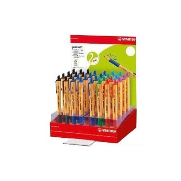 BOLIGRAFO STABILO POINTBALL, EXPOSITOR 32 UDS