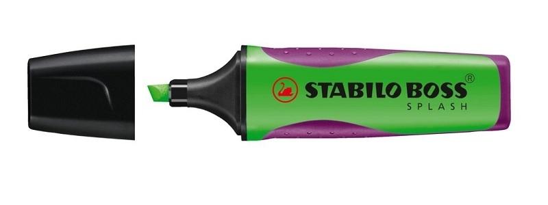 MARCADOR FLUORESCENTE STABILO BOSS SPLASH GRIP VERDE