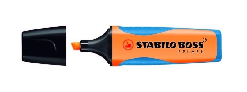 MARCADOR FLUORESCENTE STABILO BOSS SPLASH GRIP NARANJA