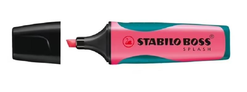 MARCADOR FLUORESCENTE STABILO BOSS SPLASH GRIP ROSA