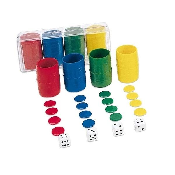 FICHAS DE PARCHIS OCA 4 JUGADORES MADERA CAYRO