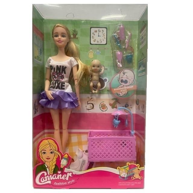 MUÑECA CON NIÑO Y ACCESORIOS 39-01050