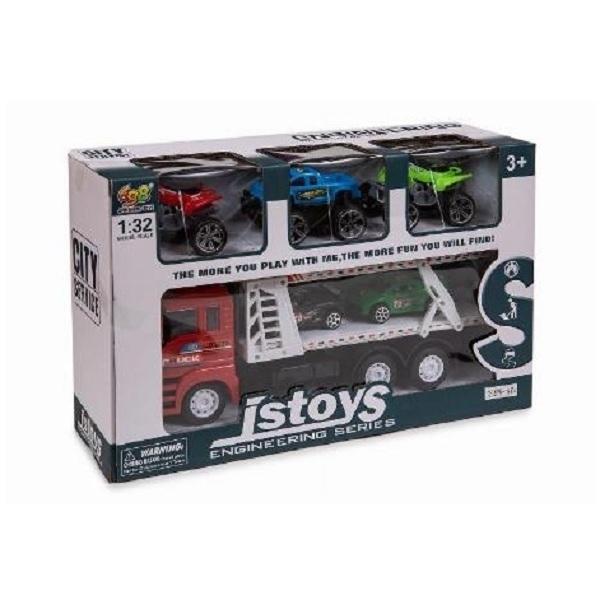 CAMION REMOLQUE FRICCION 5 COCHES