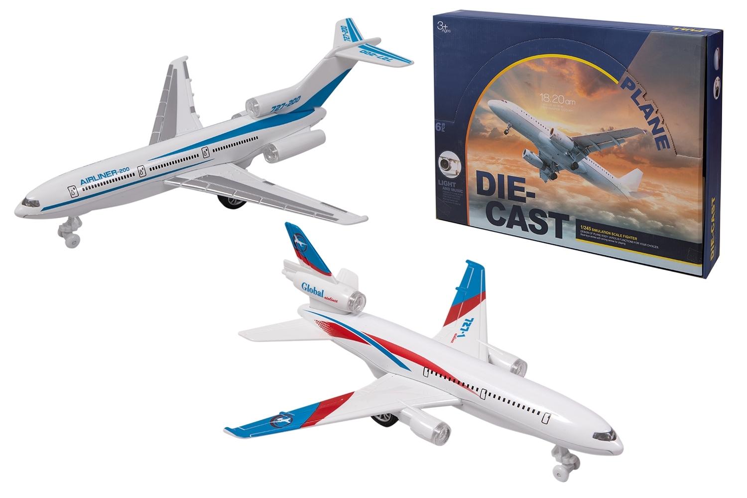 AVIONES METAL RETRO LUZ SONIDO EXP.6