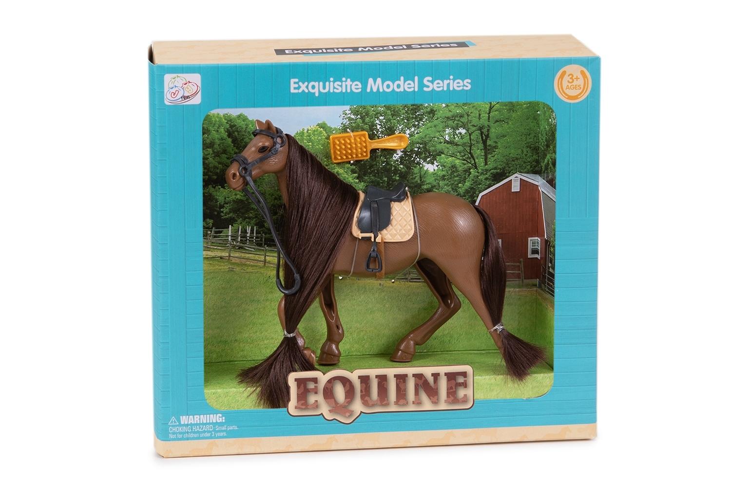 CABALLO SILLA MONTAR  Y PEINE CAJA