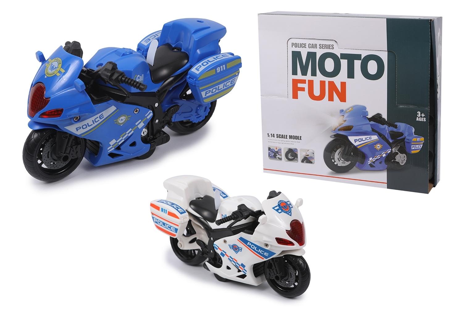 MOTO POLICIA LUZ-SONIDO EXP.8 FRICCION