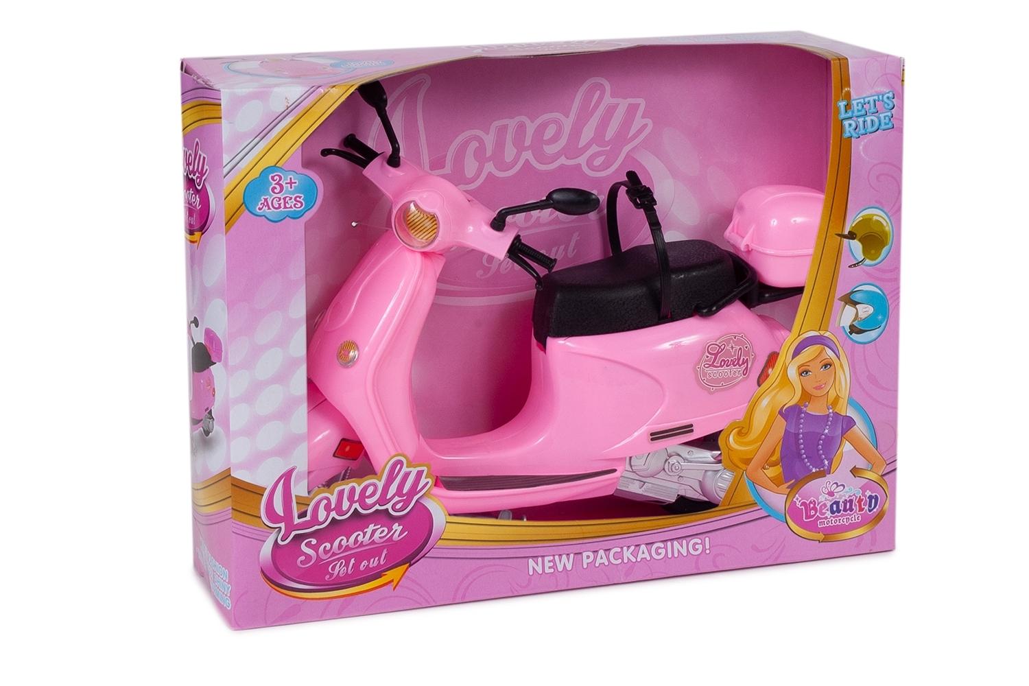 MOTO SCOOTER ROSA CAJA