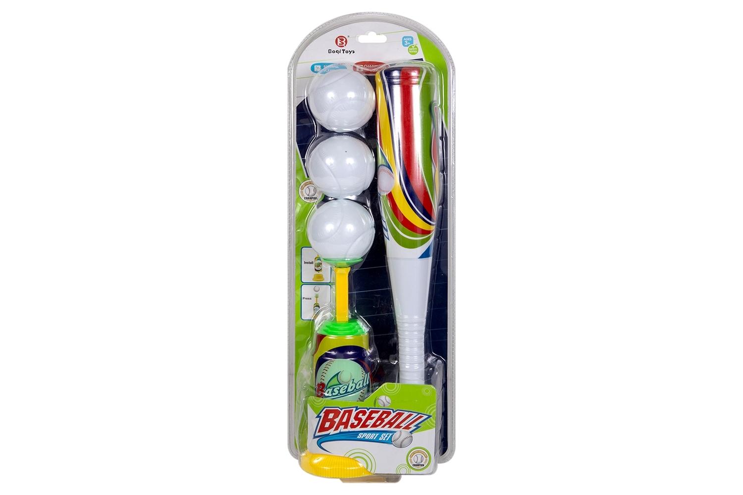 BATE BEISBOL+LANZADOR 3 PELOTAS BLISTER